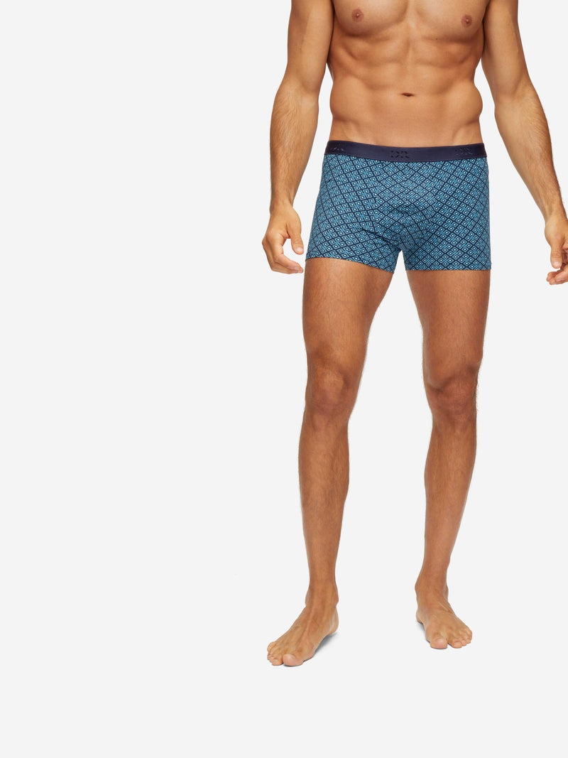 Men's Hipster Geometric Pima 3 Navy - 3