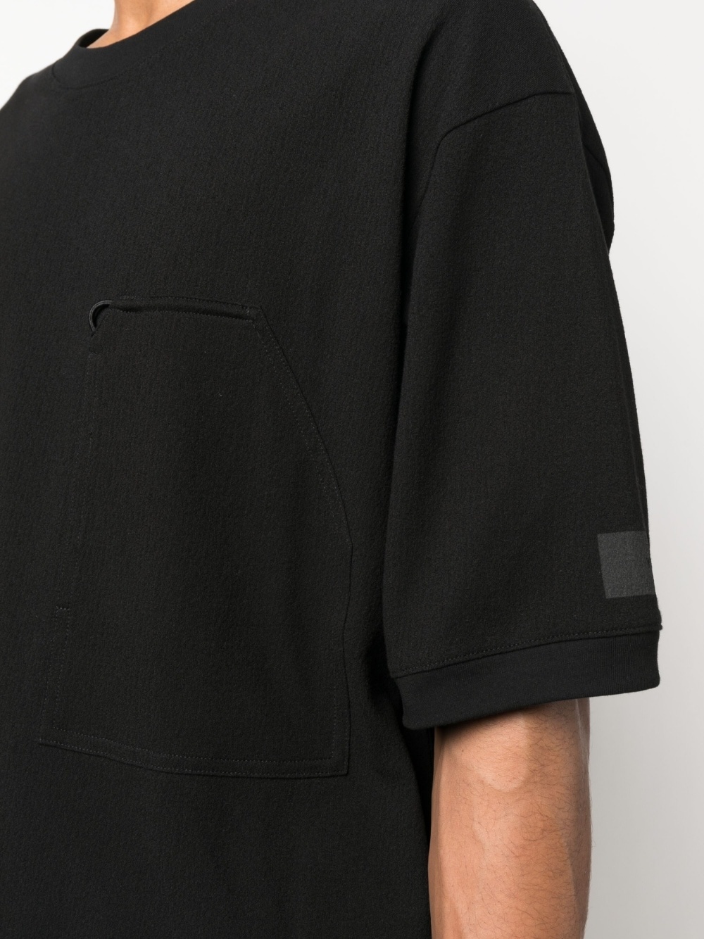 logo-patch sleeve T-shirt - 5