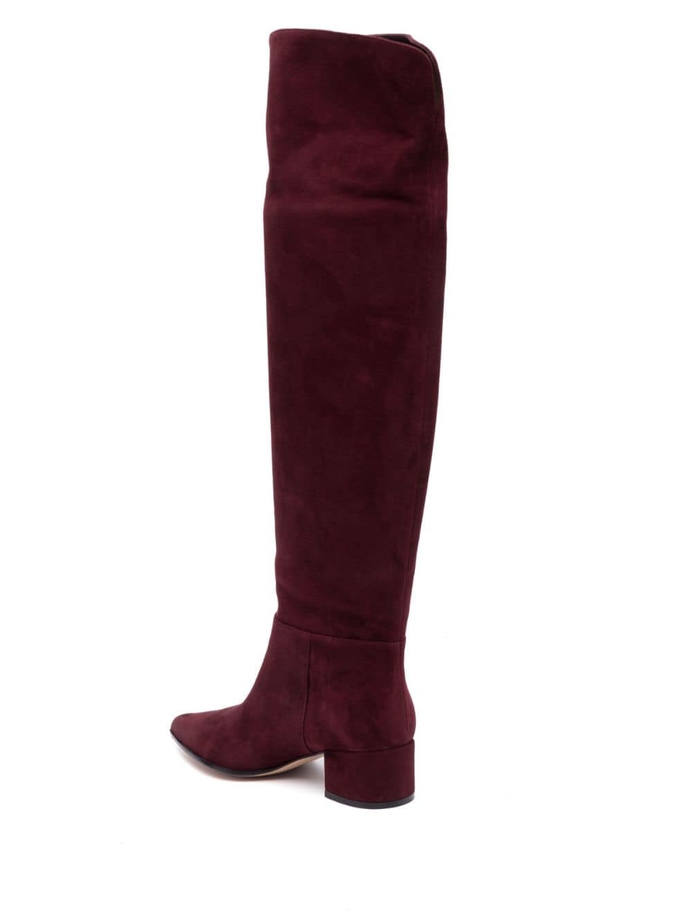 knee-high suede boots - 3