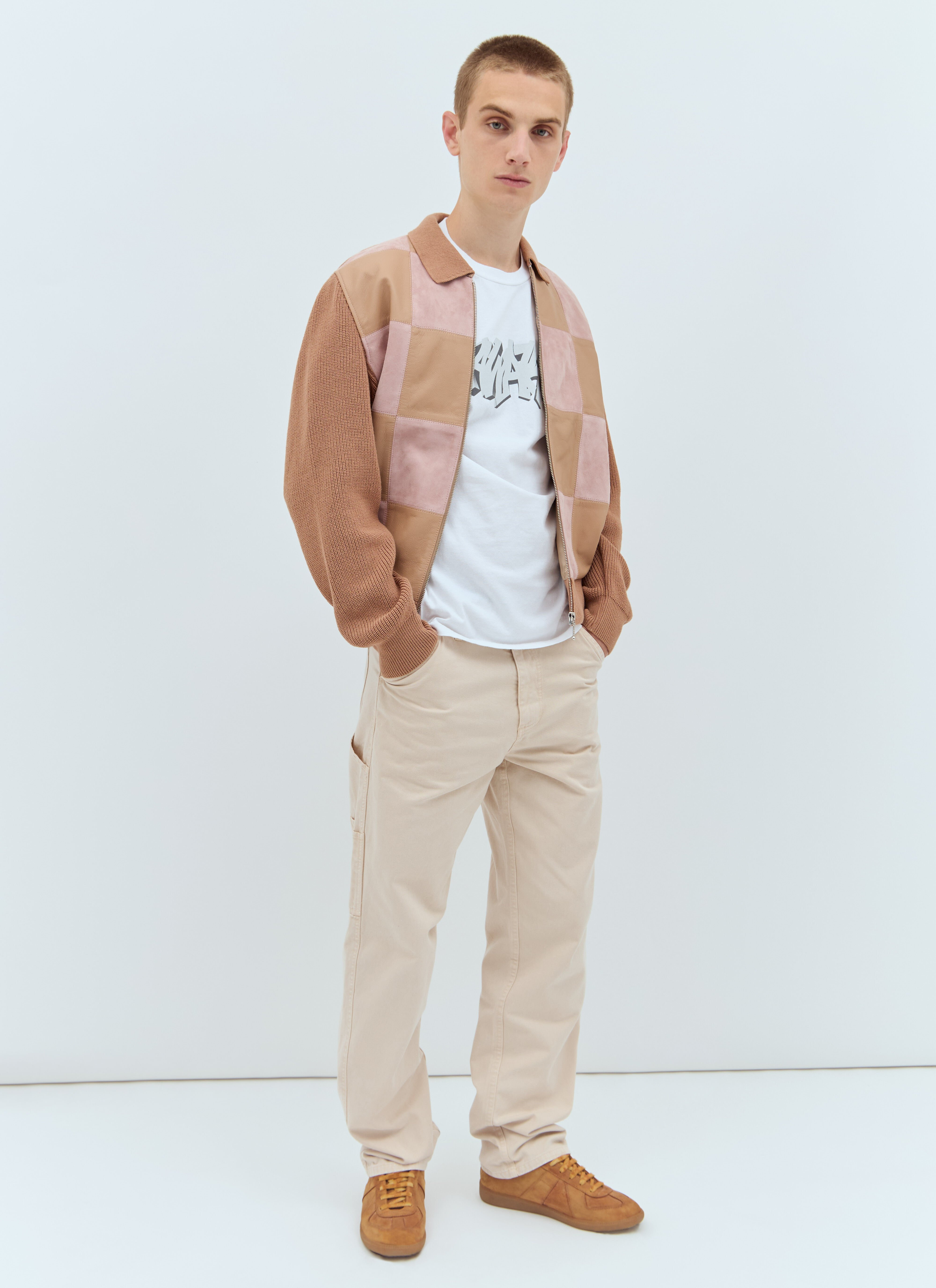 Checkerboard Zip-Front Jacket - 2