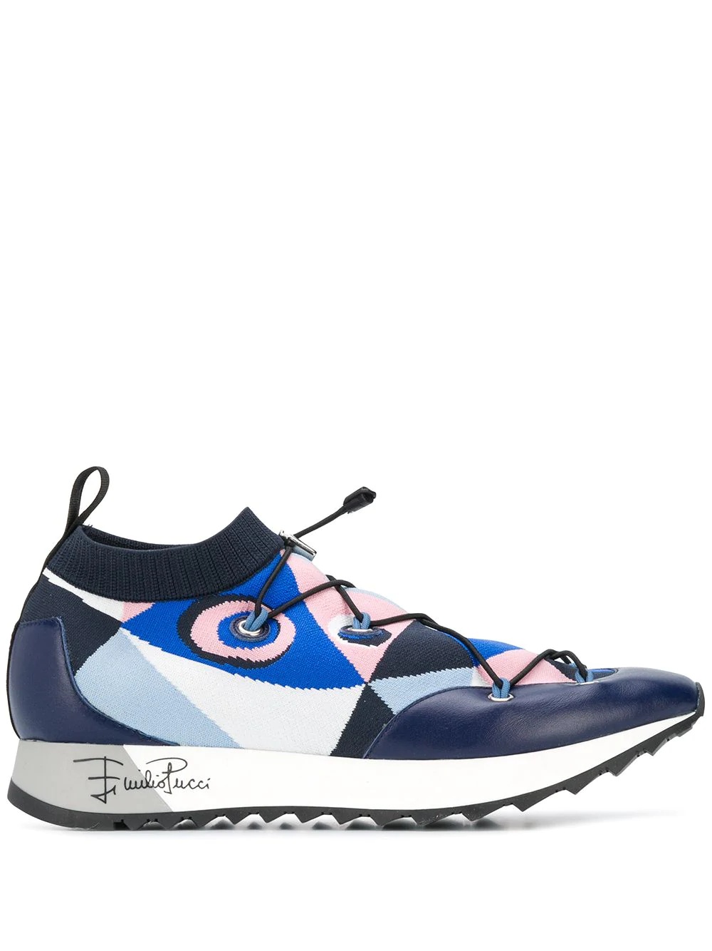 Occhi print sneakers - 1