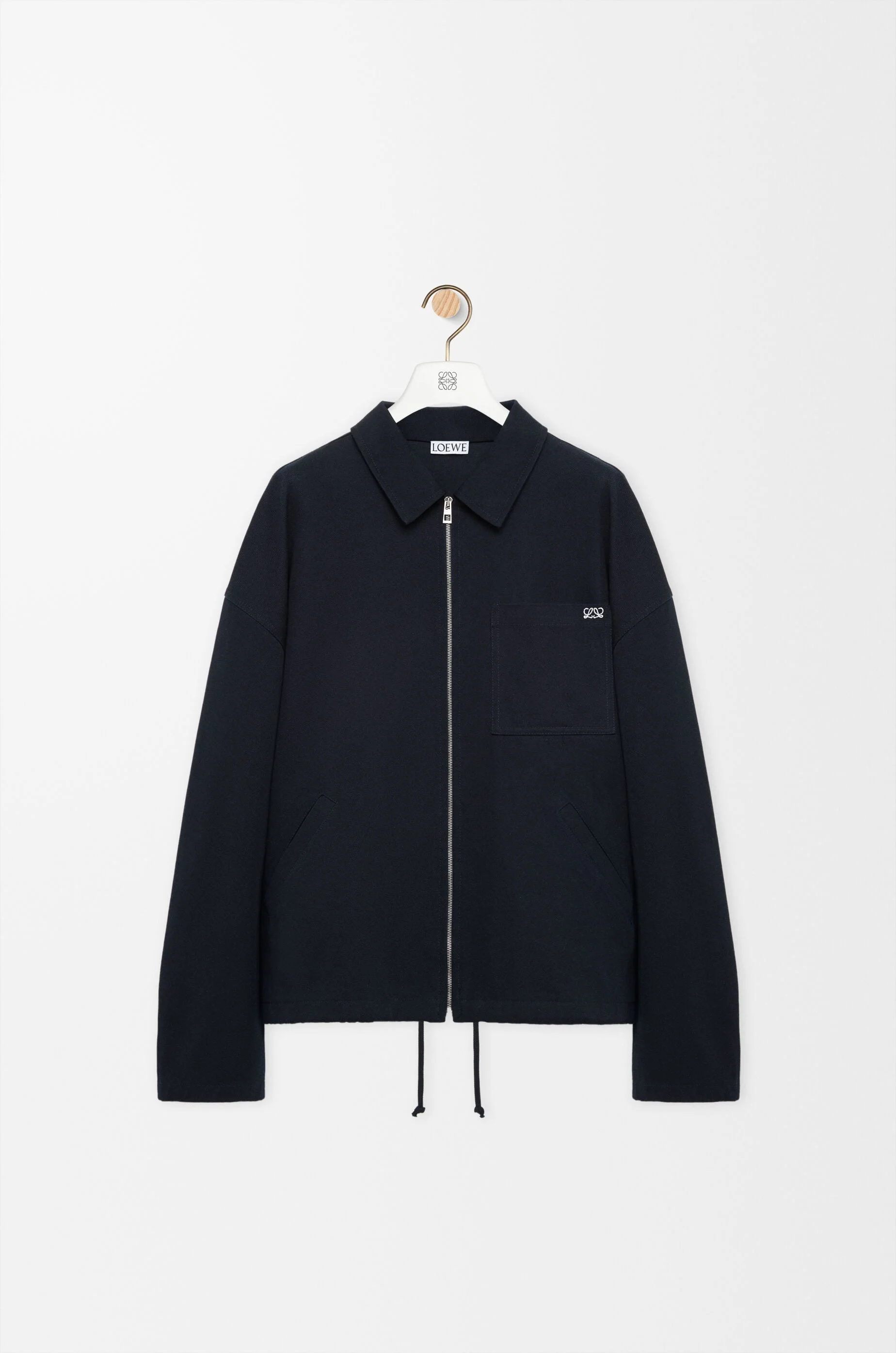 Zip-up jacket in cotton - 1