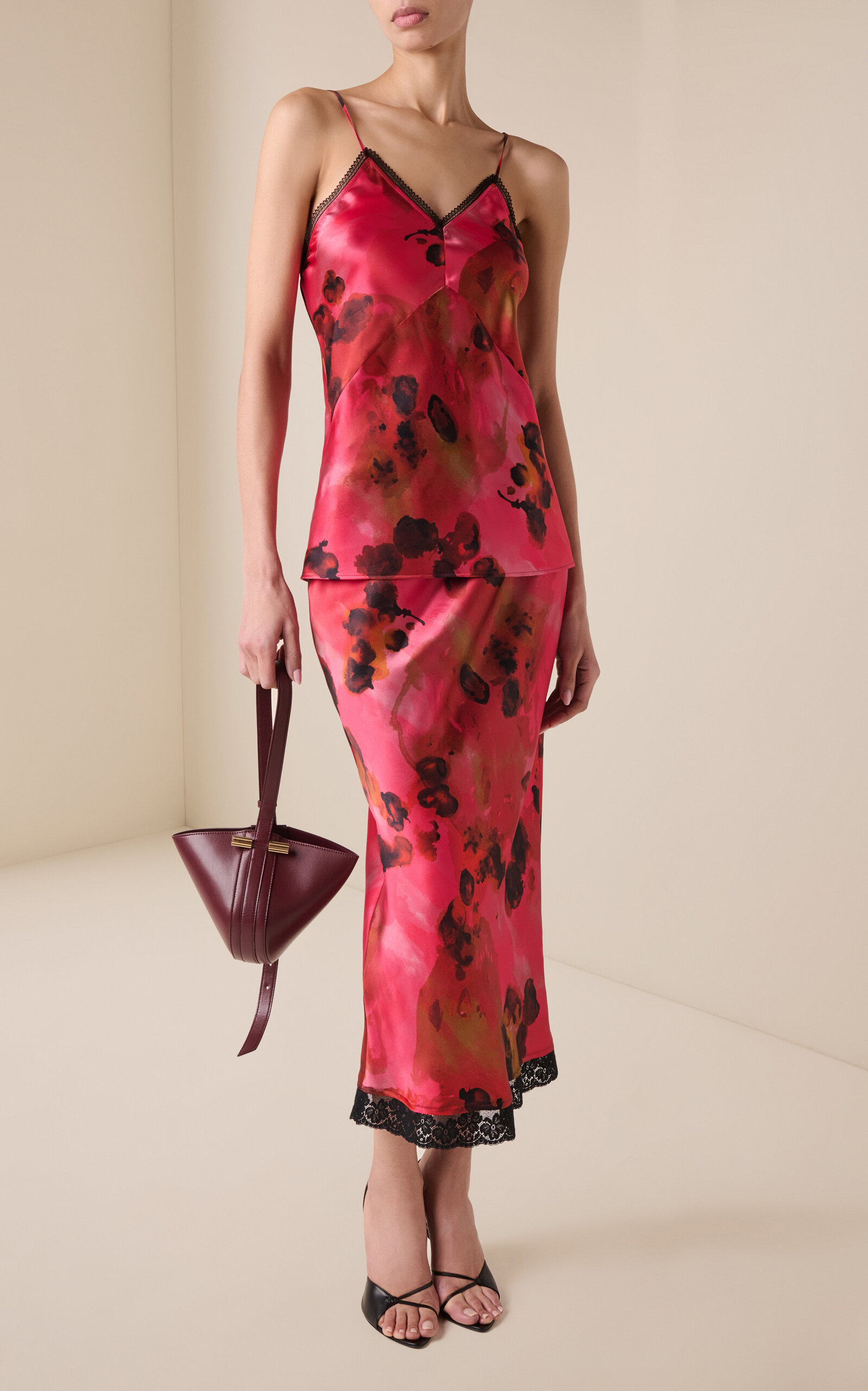 Satin Midi Skirt multi - 3