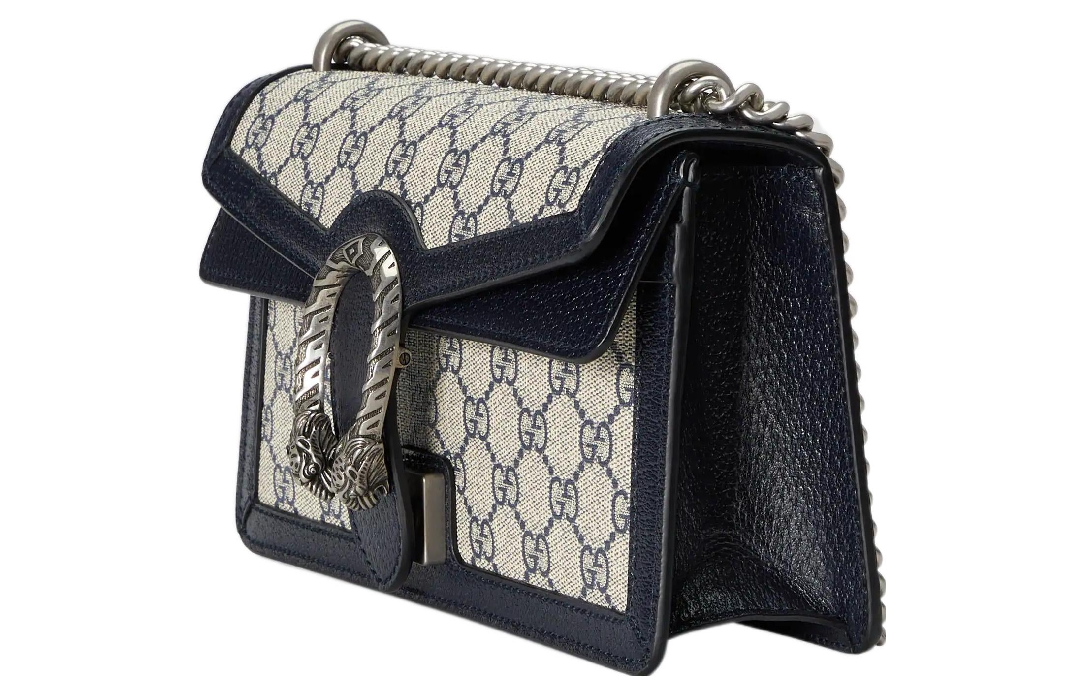 (WMNS) Gucci Dionysus GG Small Shoulder Bag 'Beige Blue Supreme' 499623-K9GSN-4075 - 2
