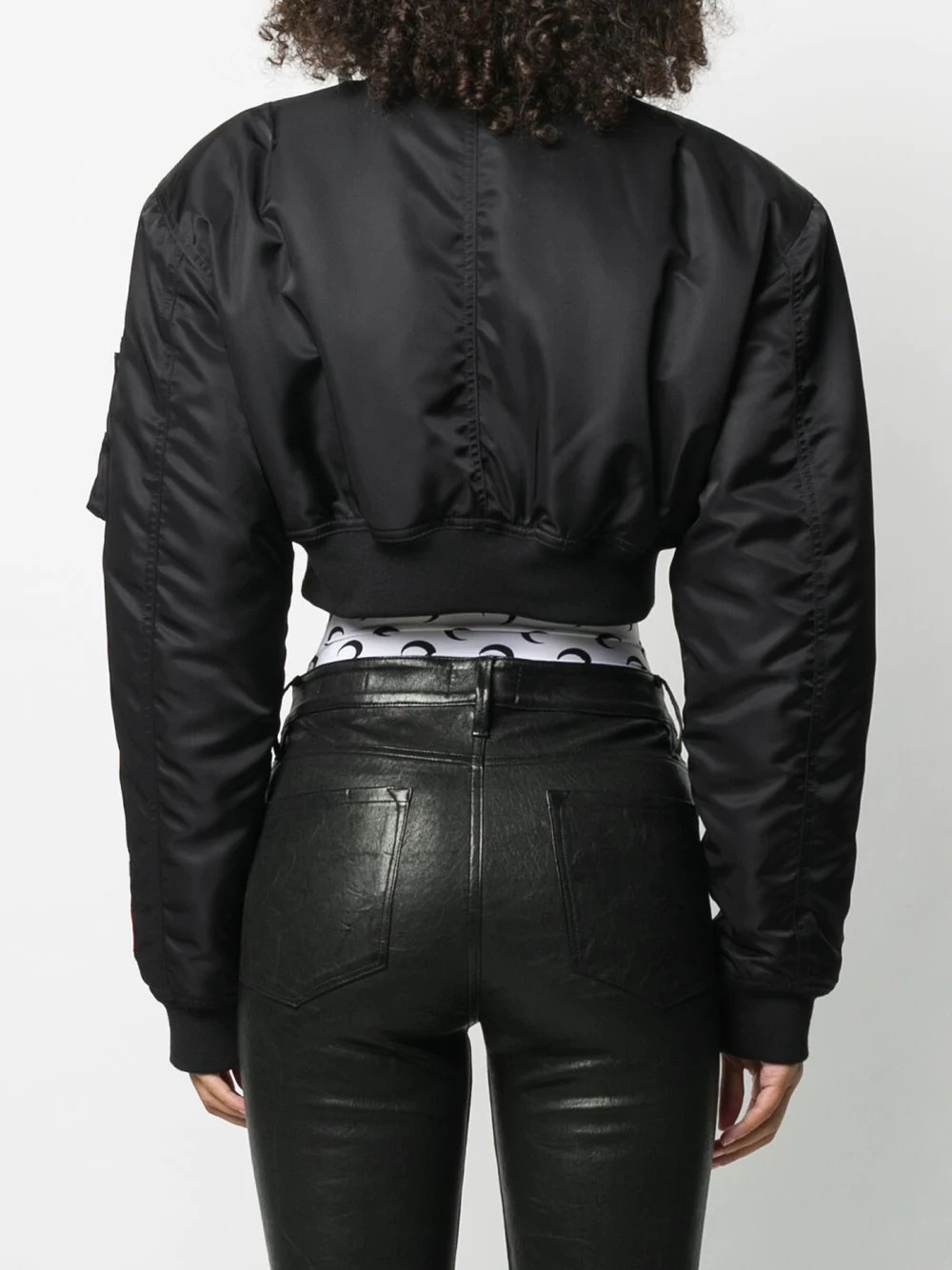 cropped bomber jacket - 4