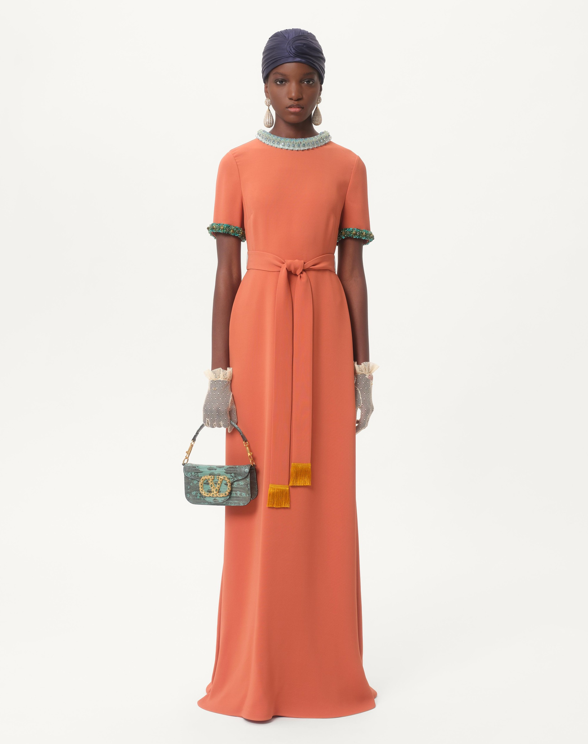VALENTINO GARAVANI LOCÒ SMALL SHOULDER BAG IN TEJUS WITH JEWEL LOGO - 2