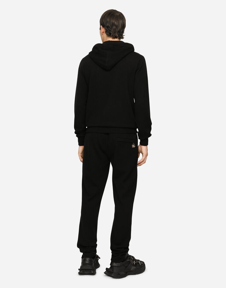 Cashmere jogging pants with DG logo - 3