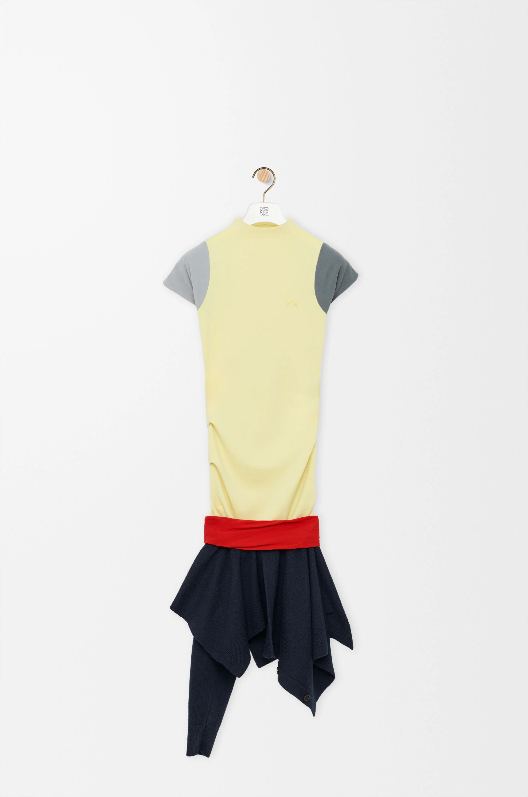 Dress in wool & viscose blend - 1