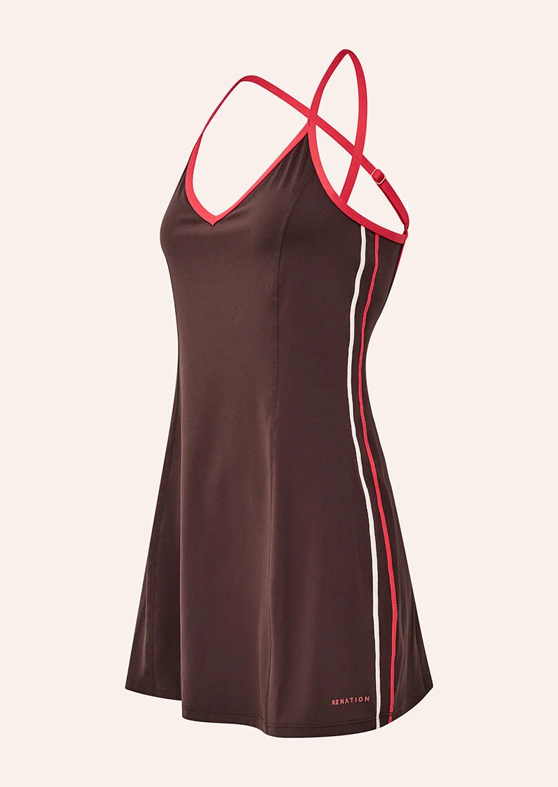 ACTIVATE DRESS IN DARK PLUM - 1