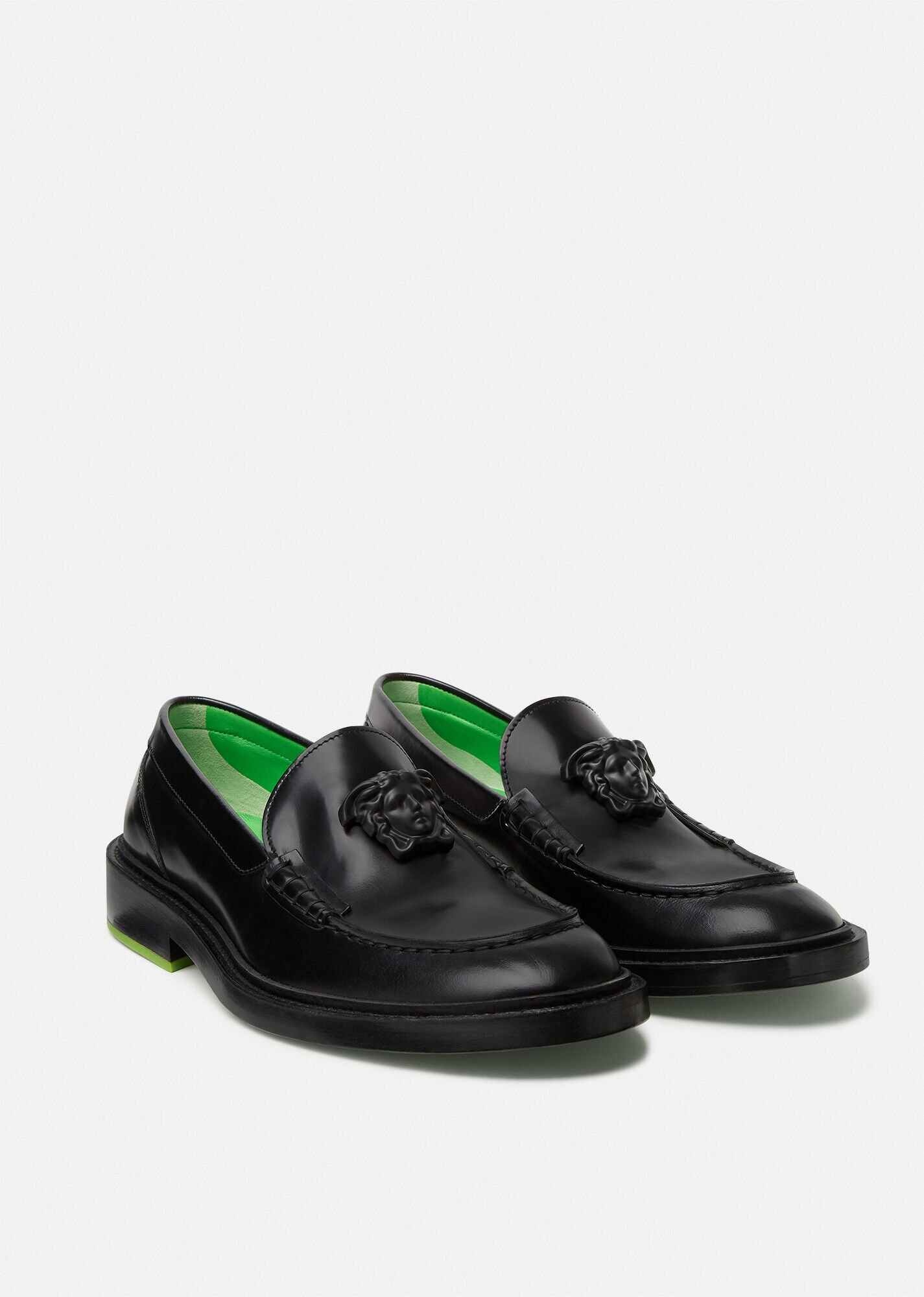 La Medusa Leather Loafers - 4