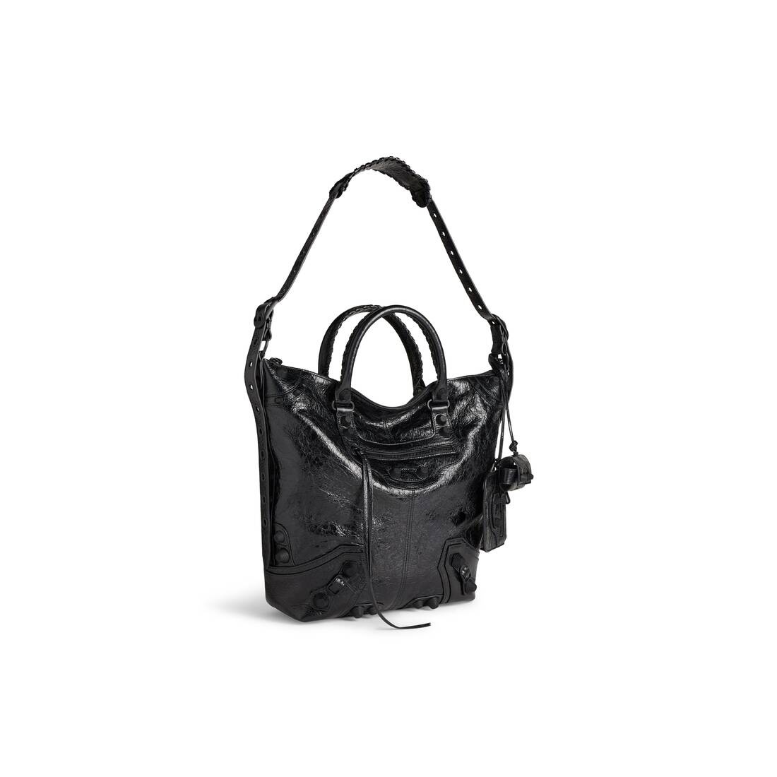 Men's Le Cagole Men Medium Tote Bag in Black - 2