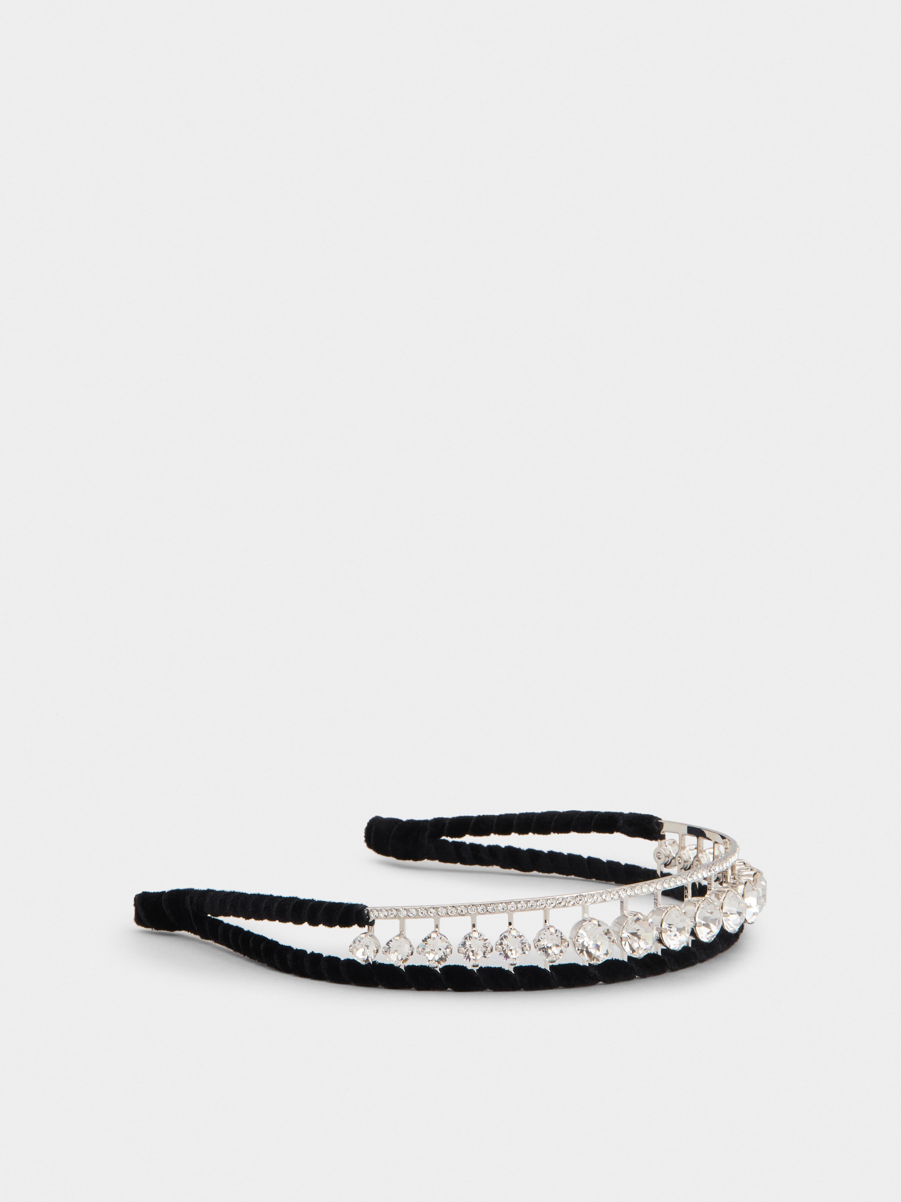 RV Strass Hairband in Velvet - 4