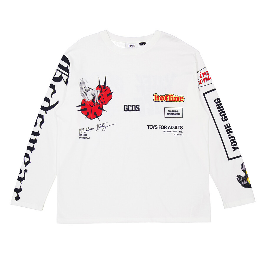 GCDS Digital Graphic Long-Sleeve T-Shirt - 1