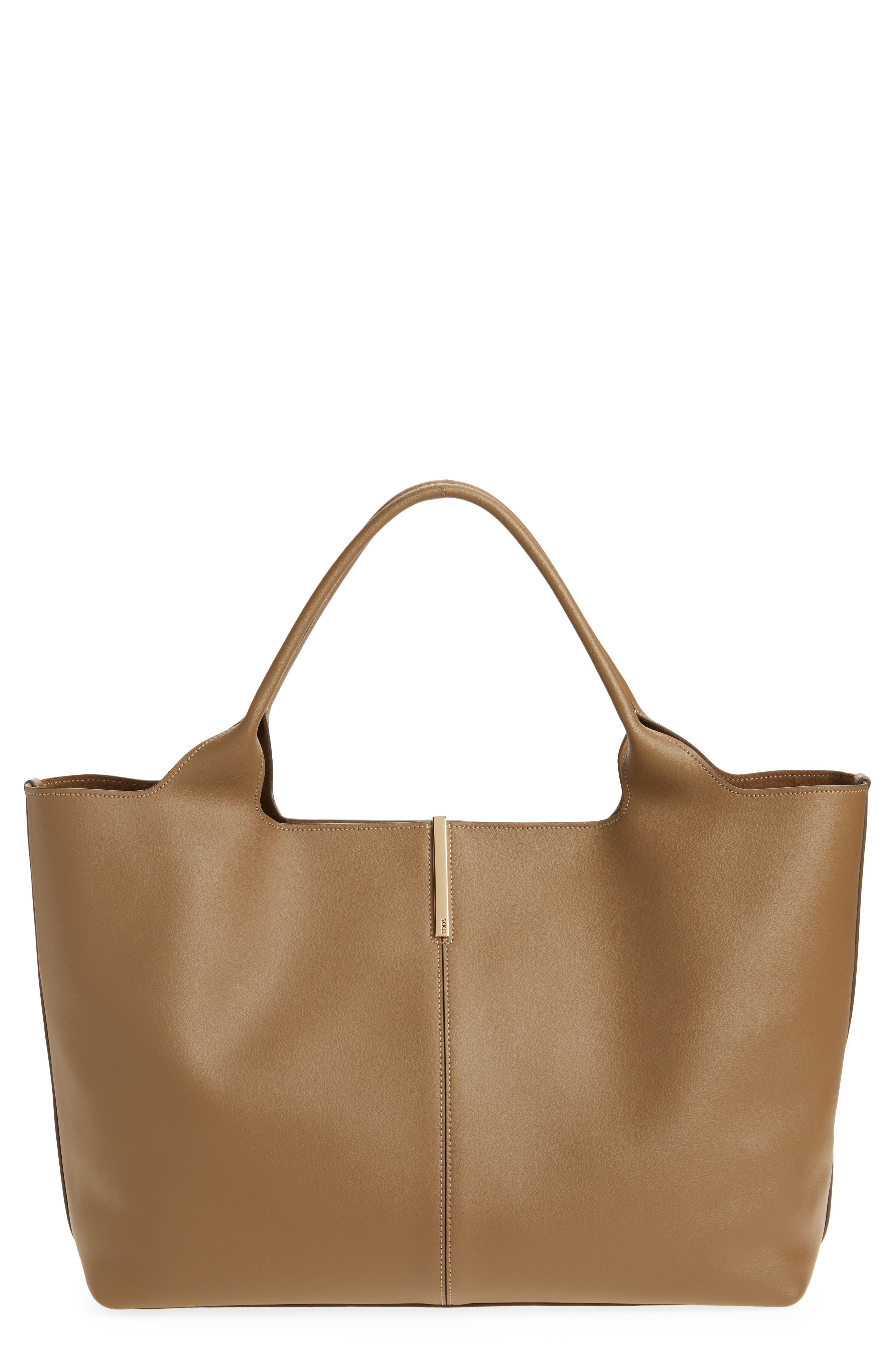 Tod's Medium Leather Shopping Bag in Lenticchia/Sepia at Nordstrom - 1