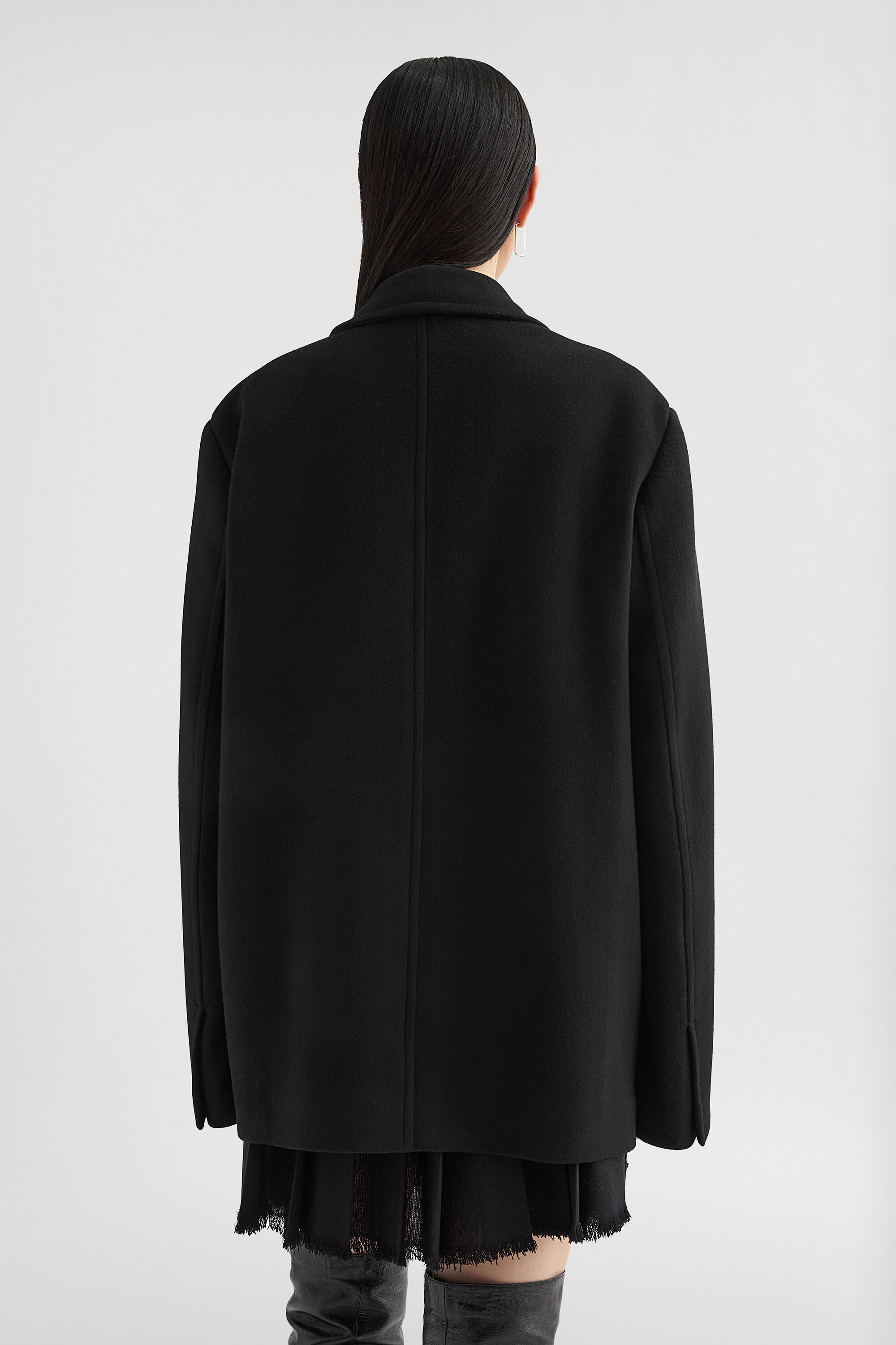 Double Wool Tailored Coat - 2