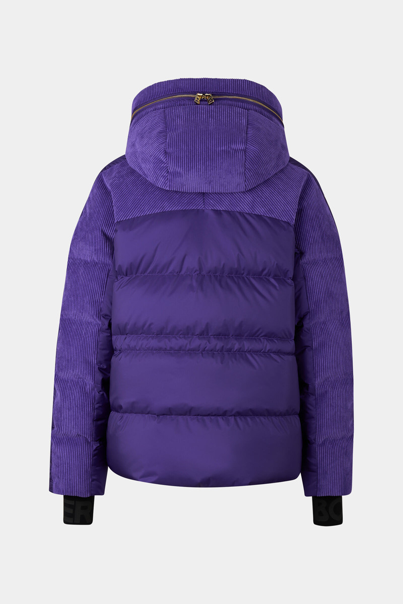 Marli corduroy ski jacket in Violet 11