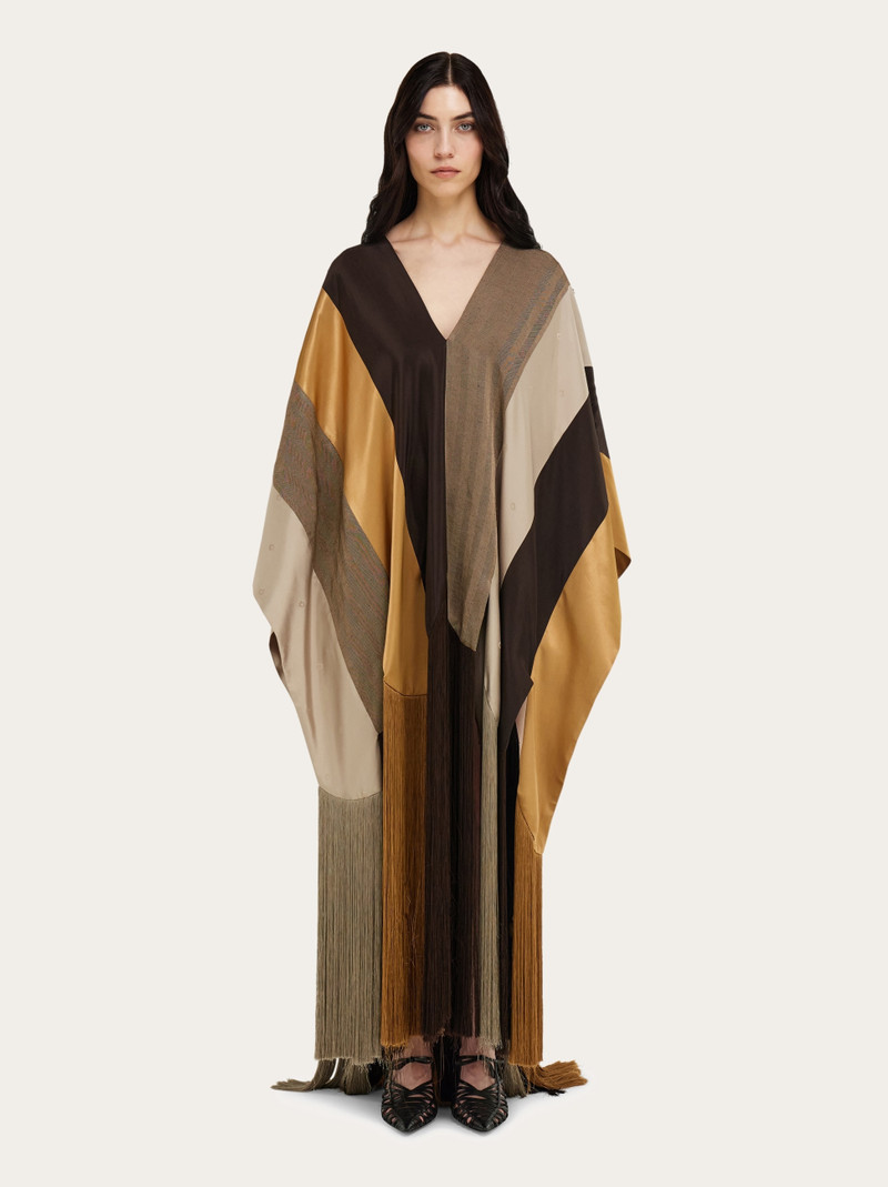 FERRAGAMO Patchwork poncho outlook