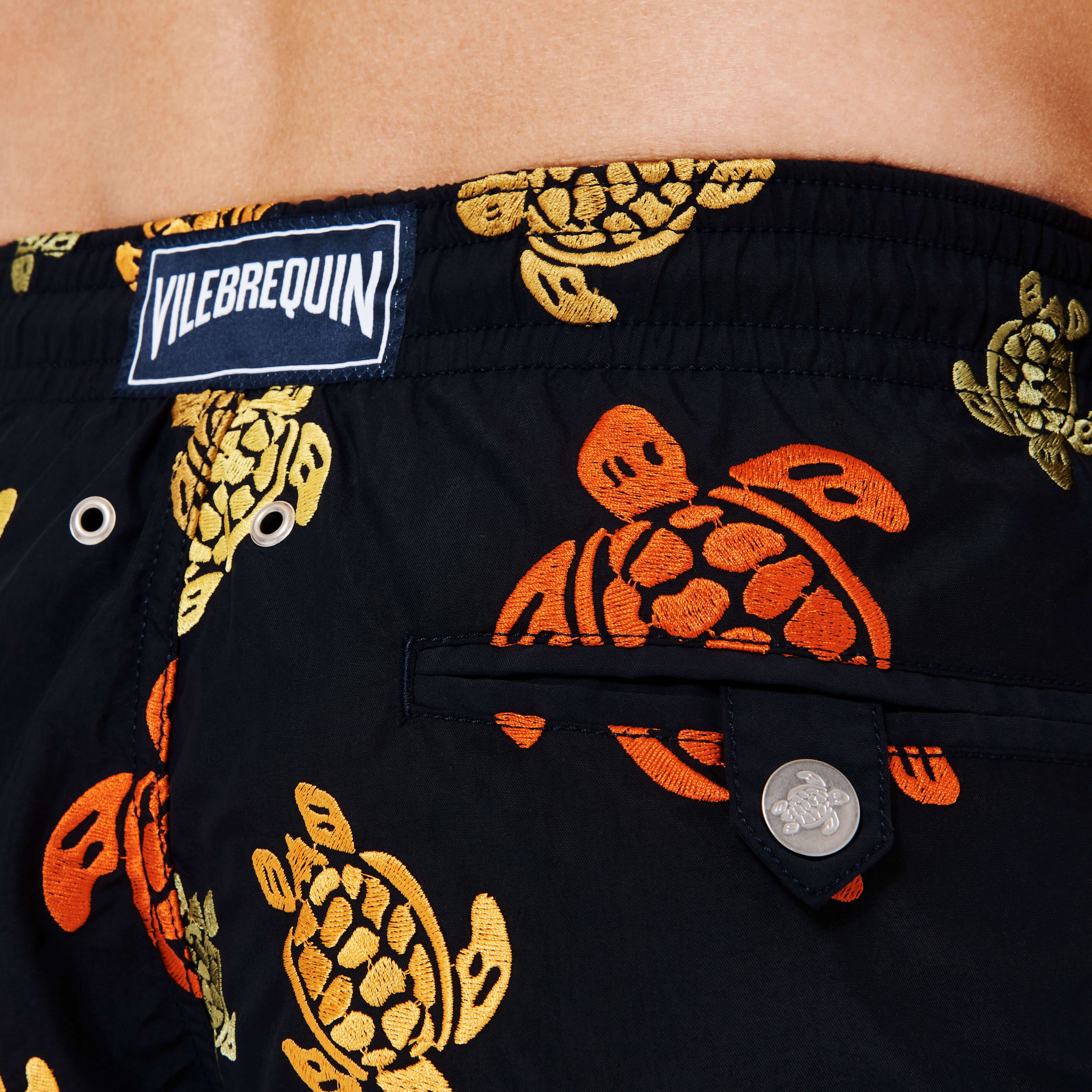Men Embroidered Swim Trunks Ronde Des Tortues - Limited Edition - 6