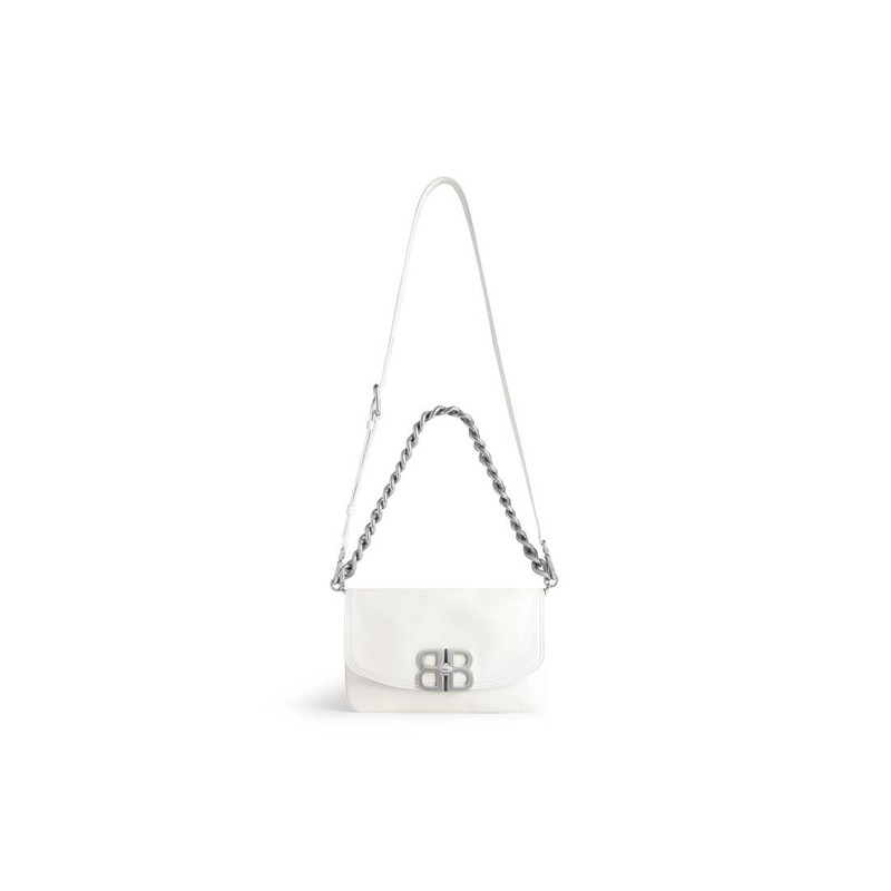 Women's Bb Soft Small Flap Bag in Optic White 5