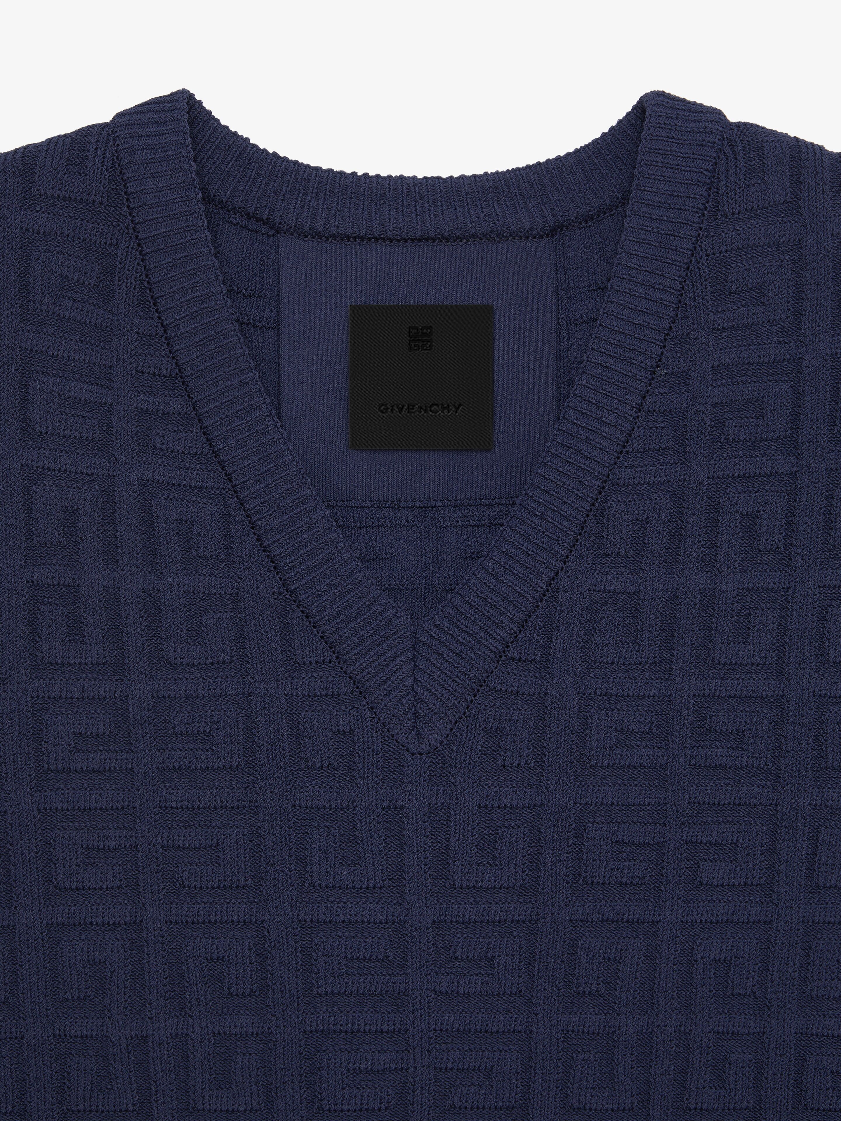 SLEEVELESS SWEATER IN 4G JACQUARD - 5