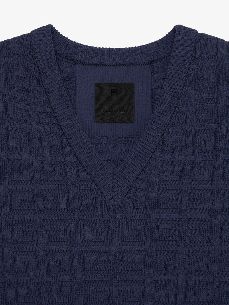 SLEEVELESS SWEATER IN 4G JACQUARD 5