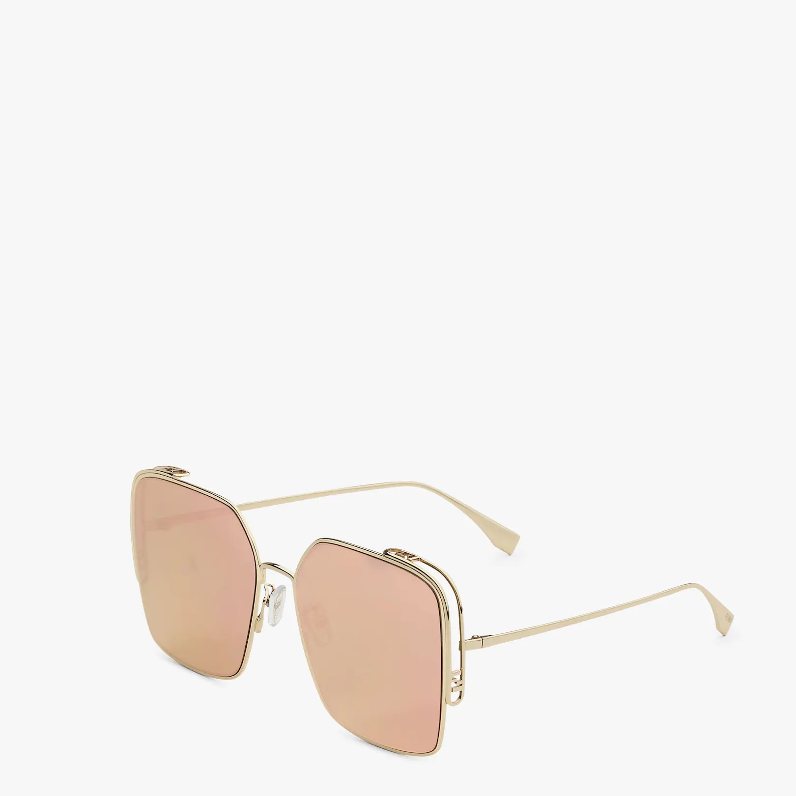 Sunglasses with gold-mirrored pink lenses - 2