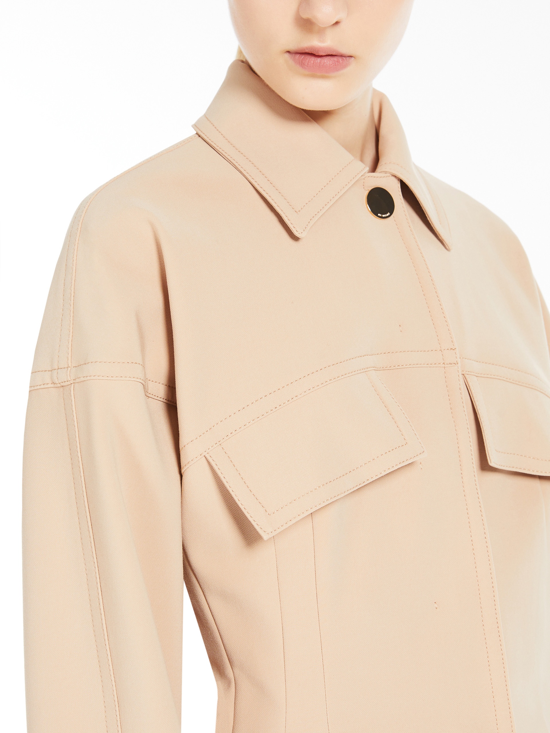 ACCORDO1234 Short stretch viscose jacket - RUNWAY - 5