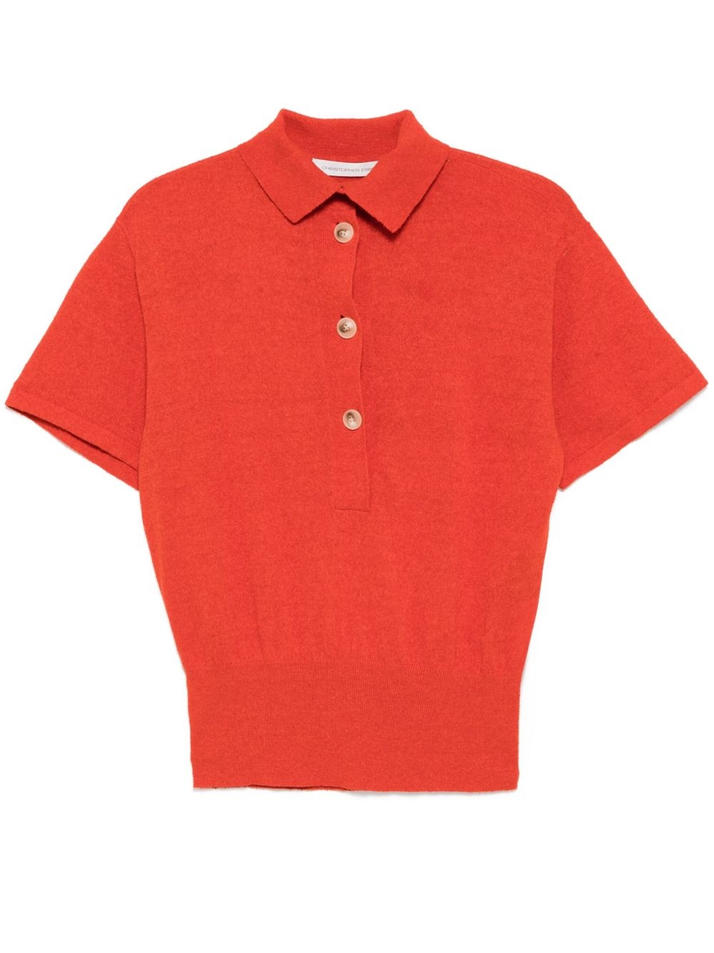 knit polo shirt - 1