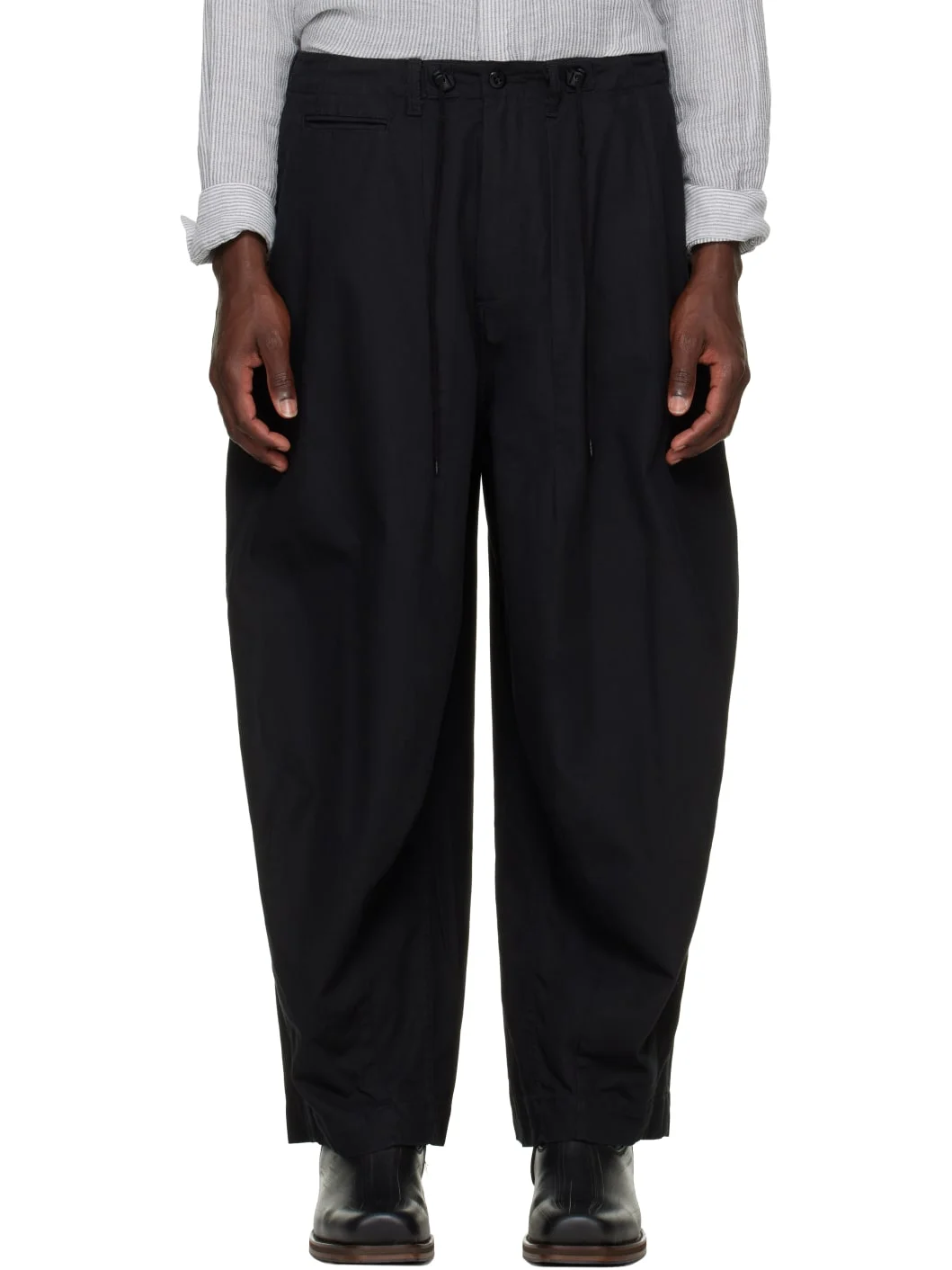 Black H.D. Military Trousers - 1