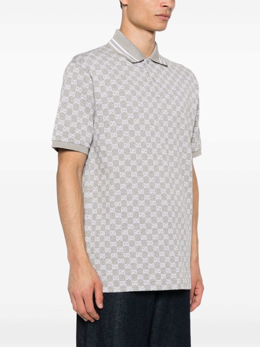 GG jacquard polo shirt - 3