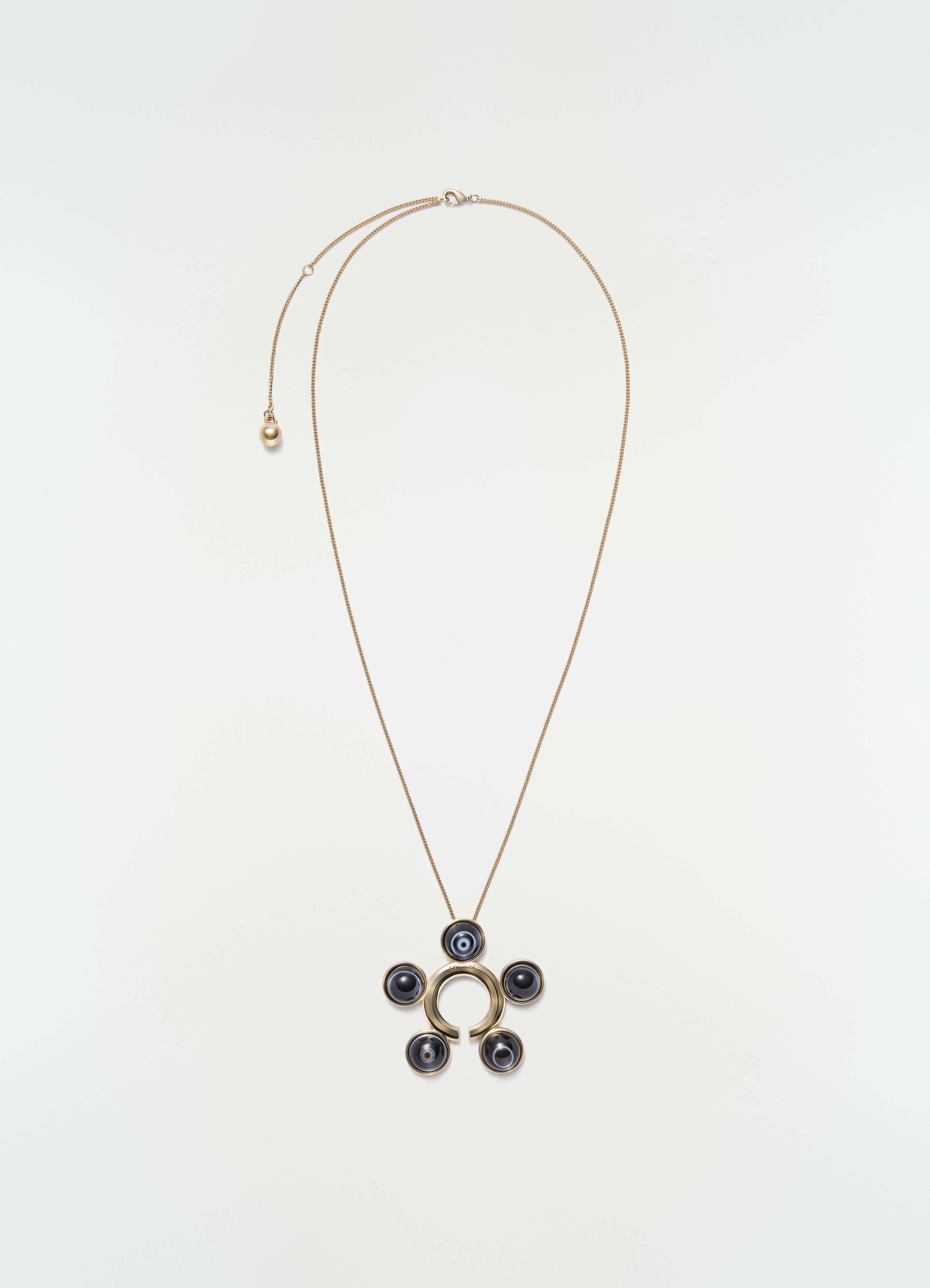 GARMENT JEWEL & NECKLACE IN BRASS - 1
