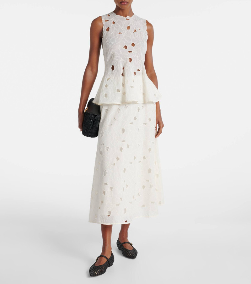 ULLA JOHNSON Caro cotton organdy maxi skirt outlook