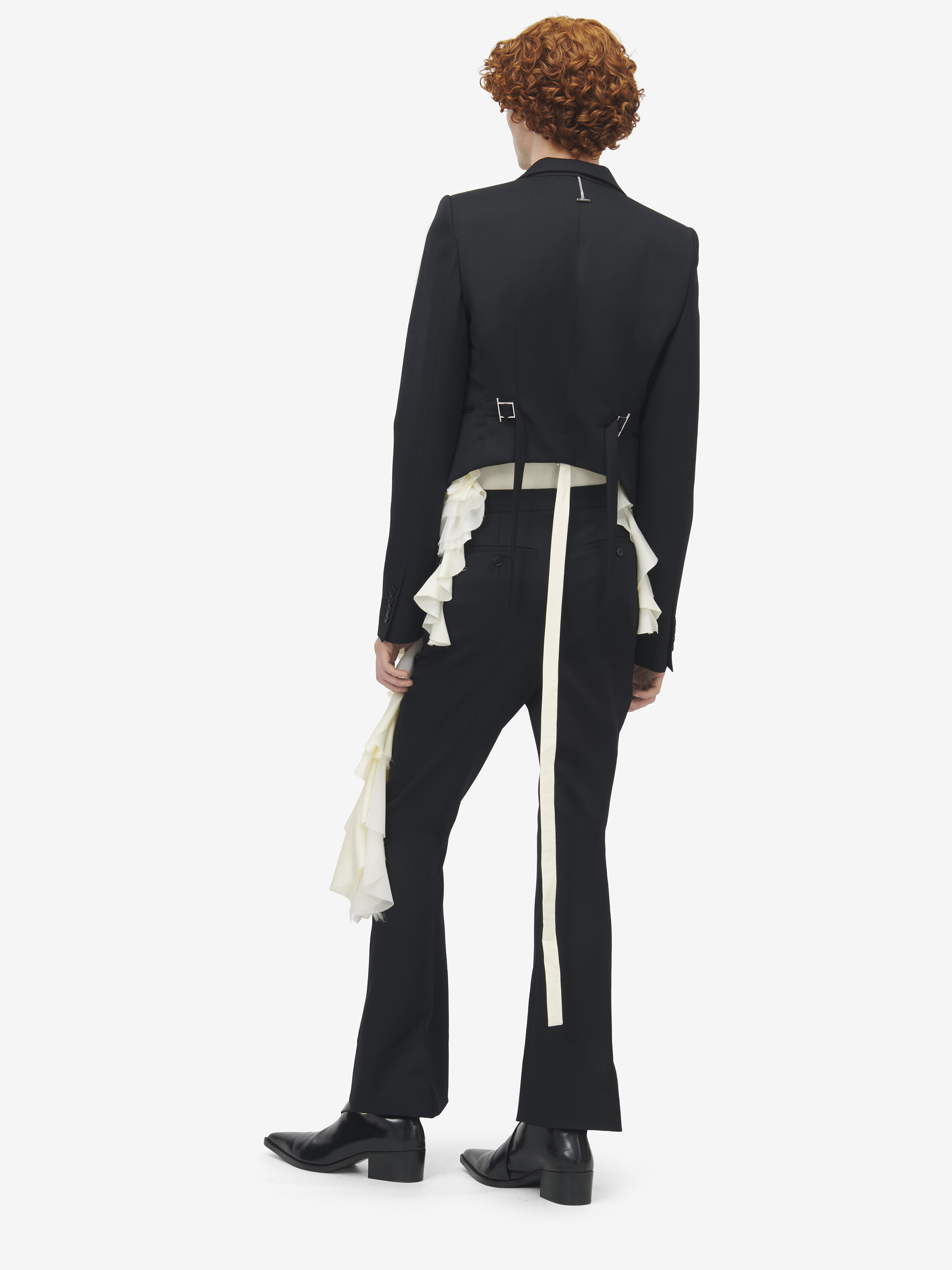 Asymmetric Lapel Jacket - 4