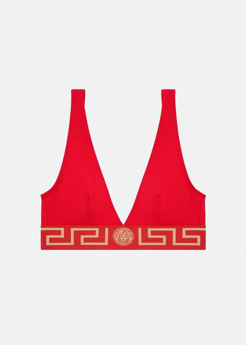 Greca Border Triangle Bikini Top - 1