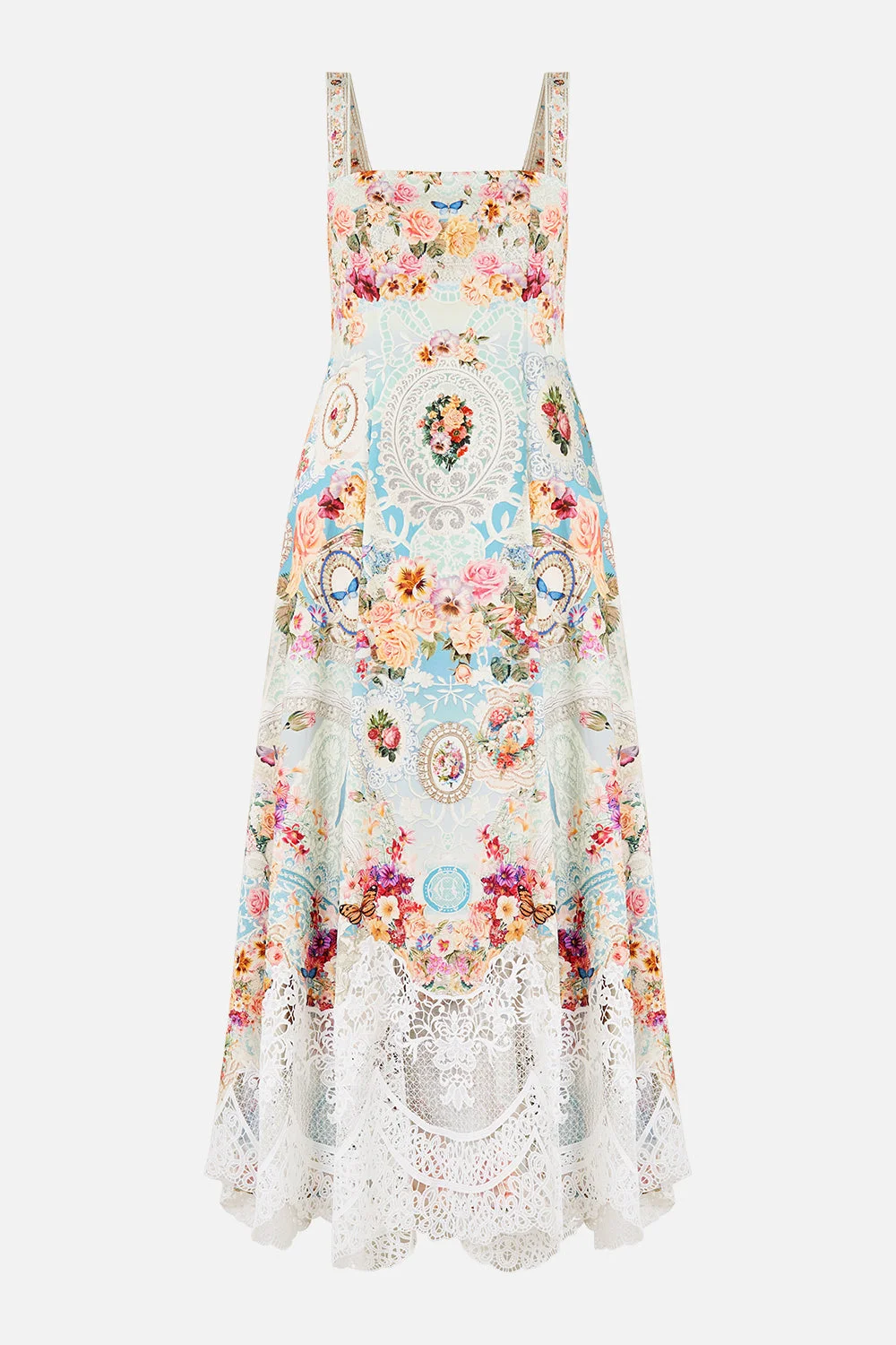 LONG FIT AND FLARE DRESS - 1