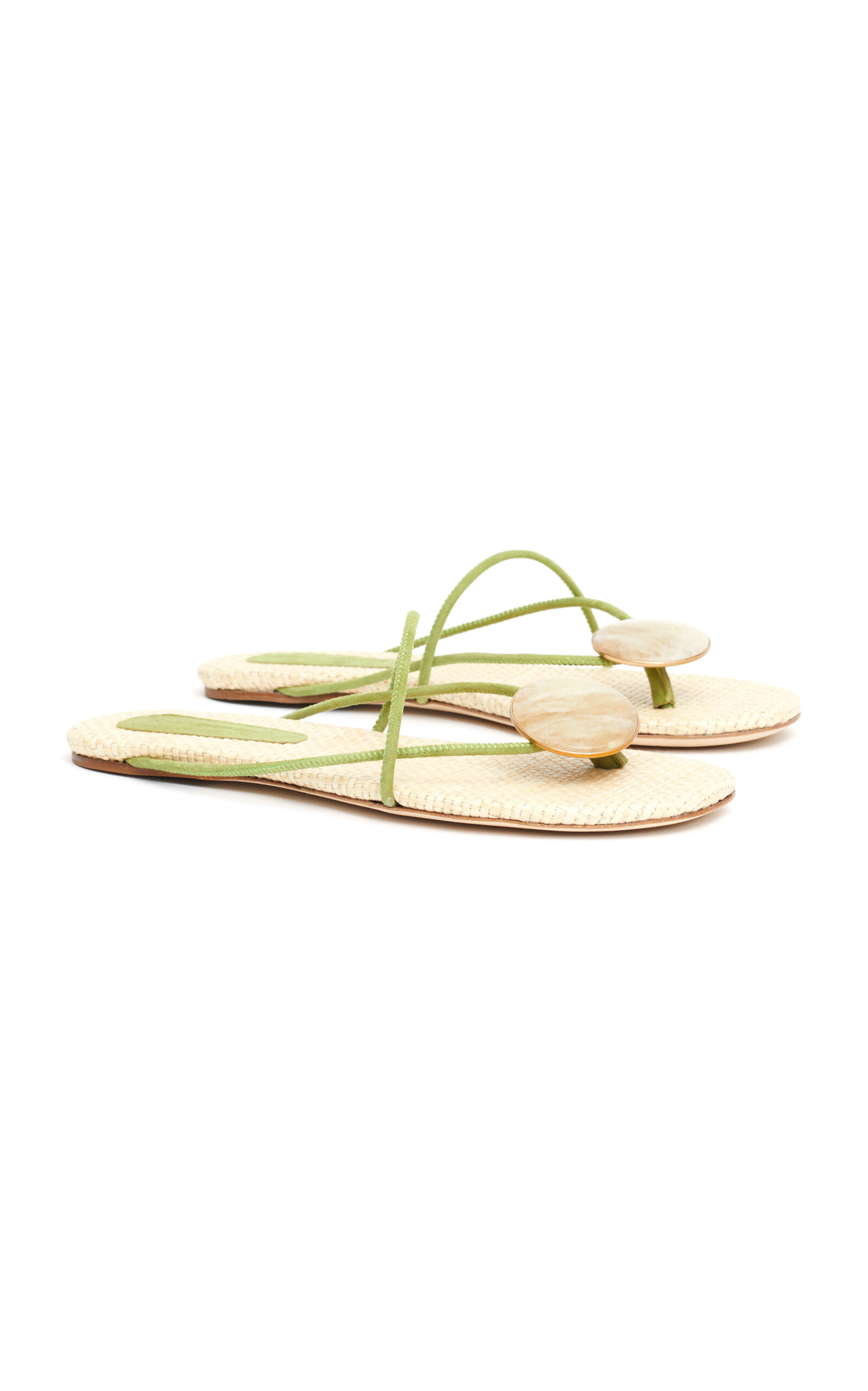 Doma Stoned Leather Sandals green - 4