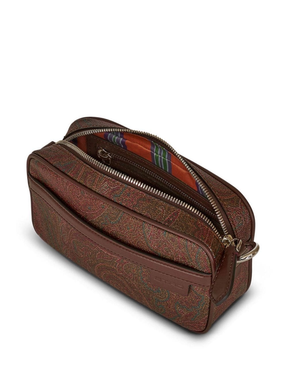 mini paisley-print leather crossbody bag - 5