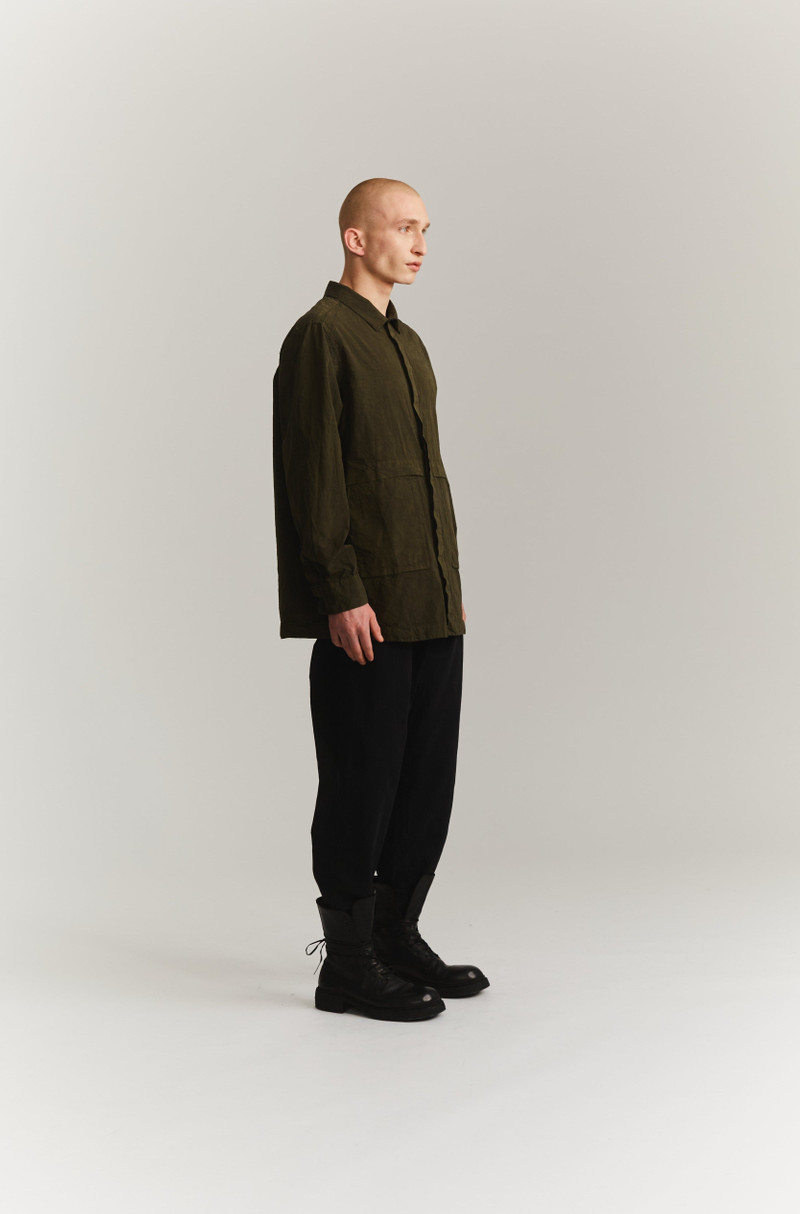 FABU SHIRT - PAPER COT - DARK KHAKI 4