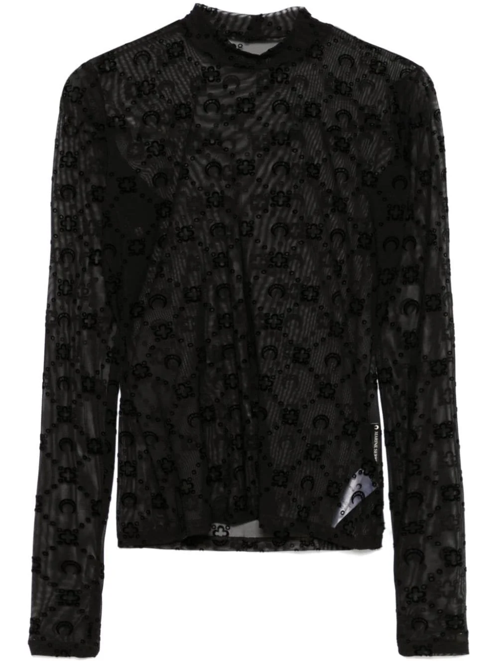 Monogram high-neck top - 1