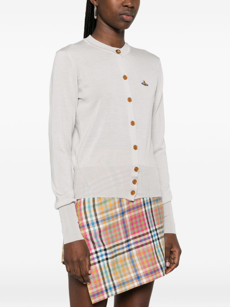logo-detail buttoned cardigan 3