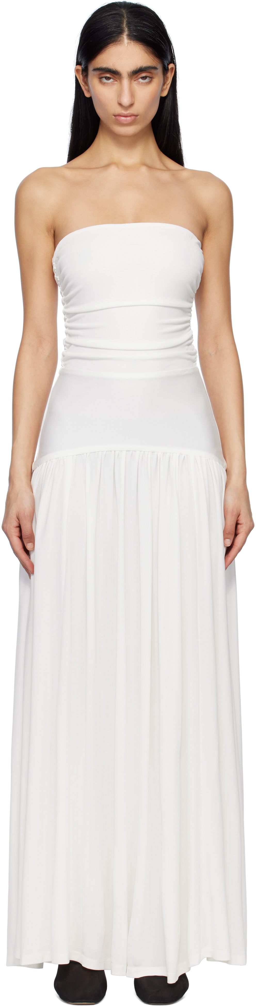 White Mariana Maxi Dress - 1