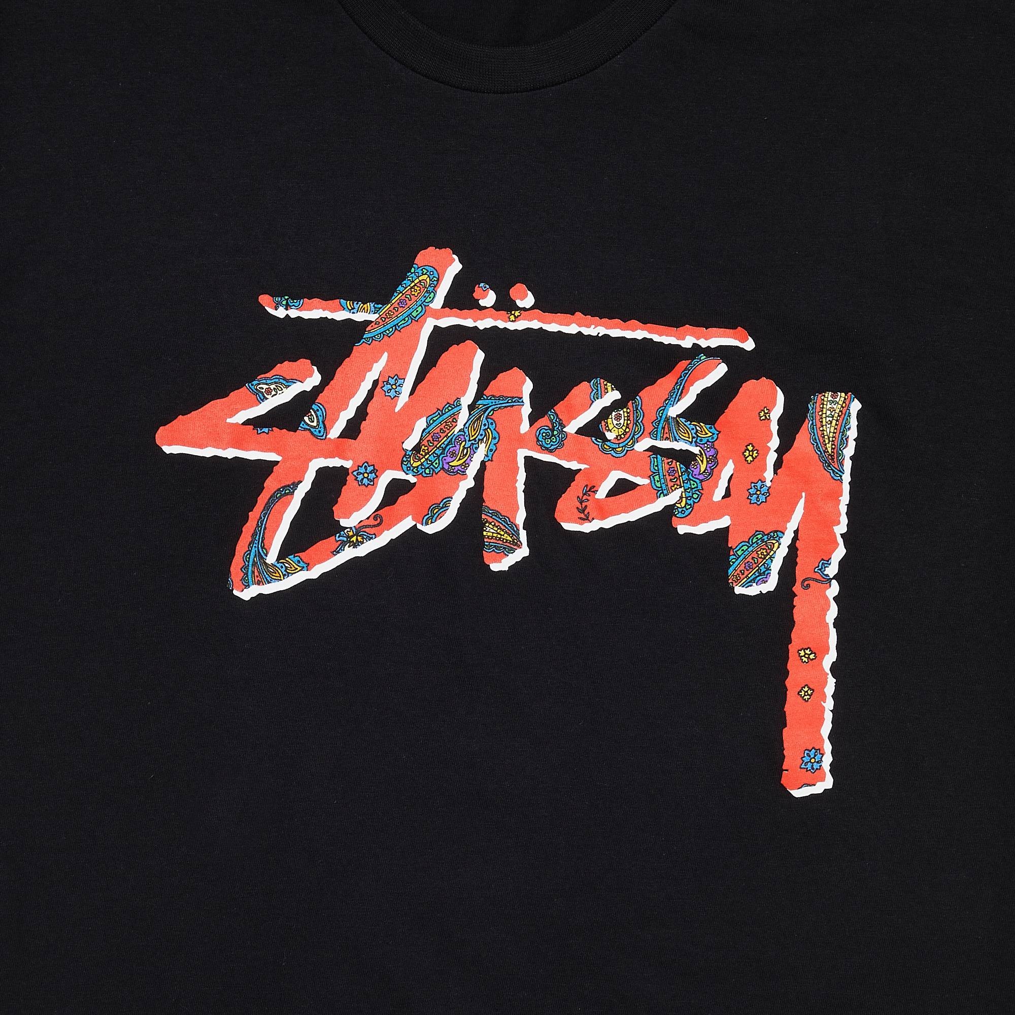 Stussy Paisley Stock Tee 'Black' - 3