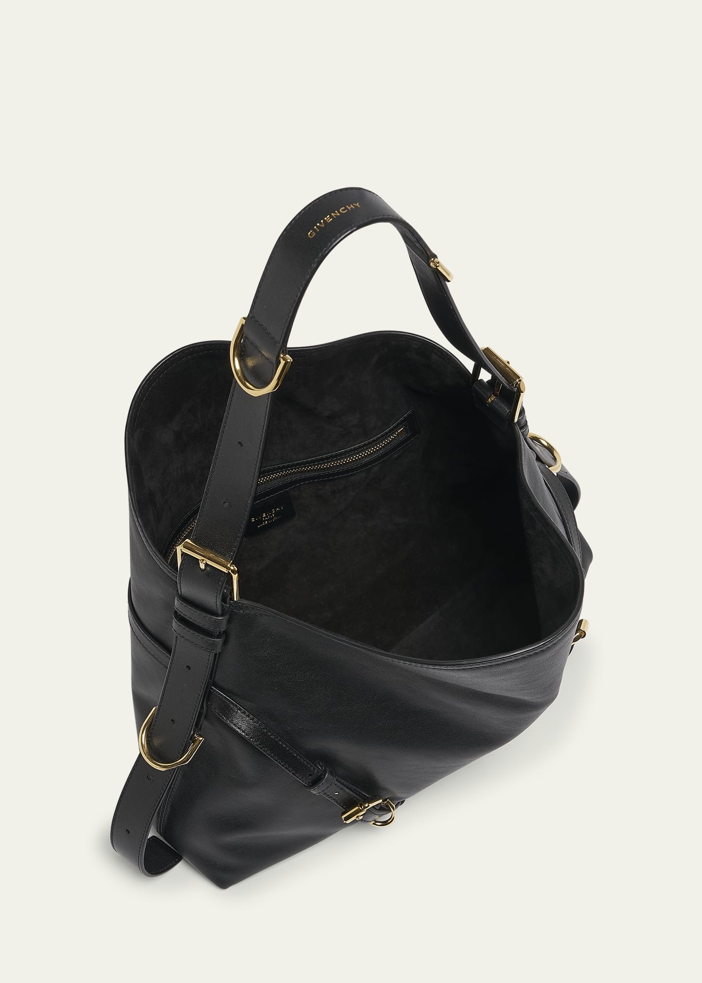 Voyou Medium Shoulder Bag in Shiny Leather - 3