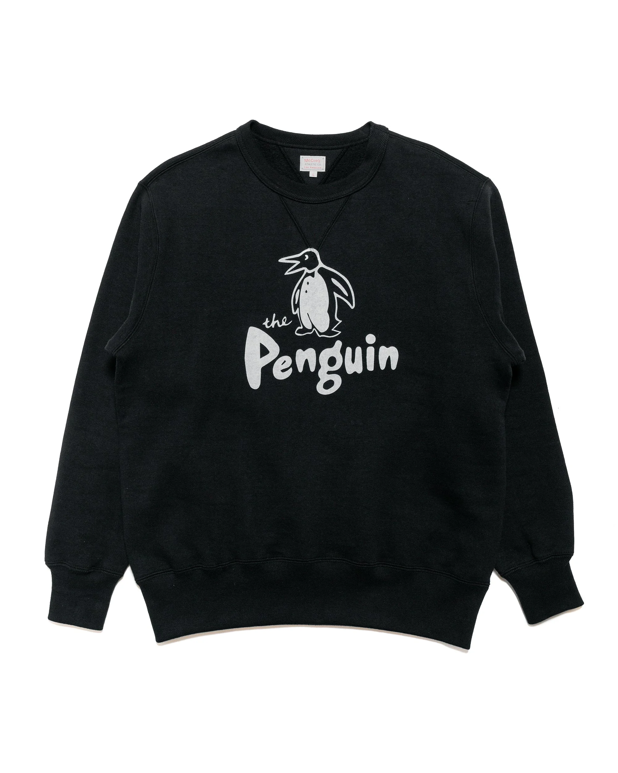 The Real McCoy’s MC24125 Loopwheel Sweatshirt / Penguin Black - 1