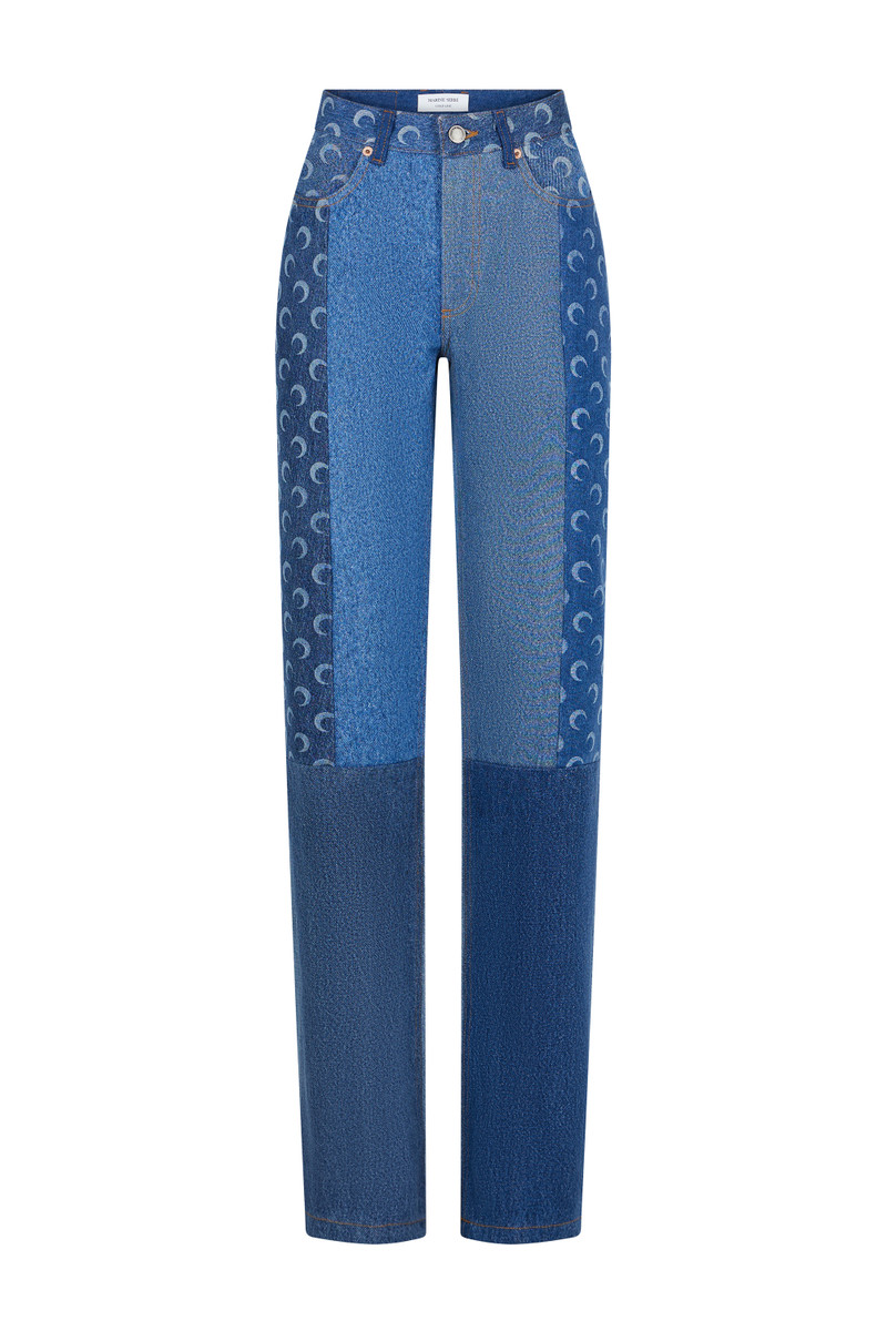 Regenerated Denim Straight Leg Pants 1