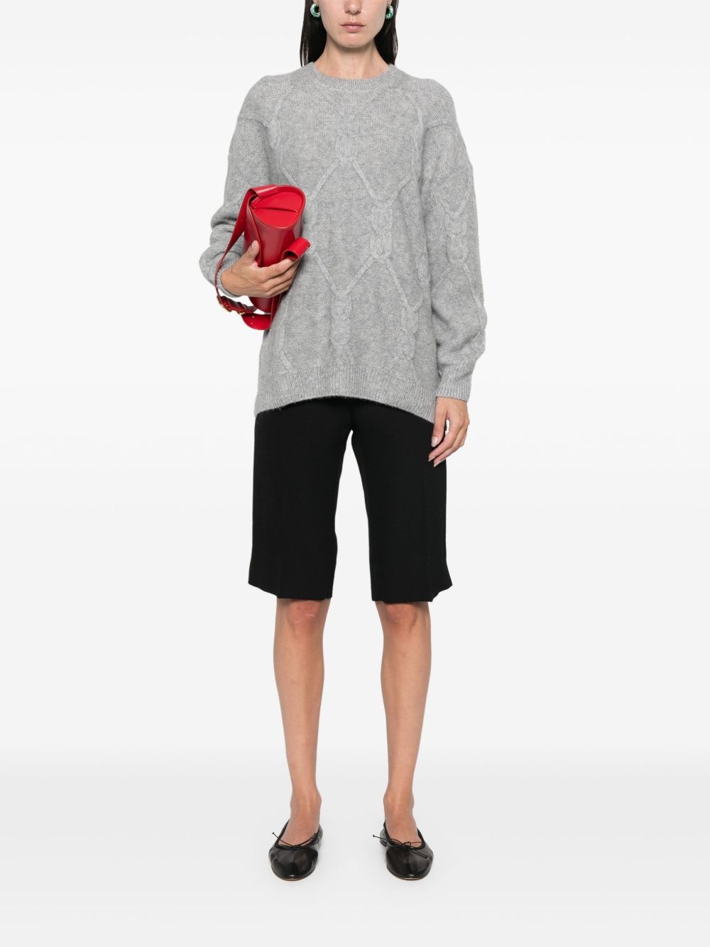 mélange-effect sweater - 2