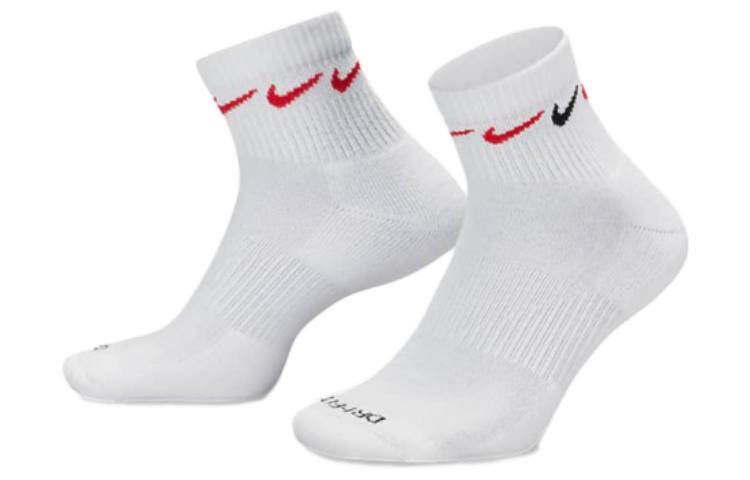 Nike Everyday Plus Cushioned Training Ankle Socks 3 Pairs 'White' DH3827-902 - 2