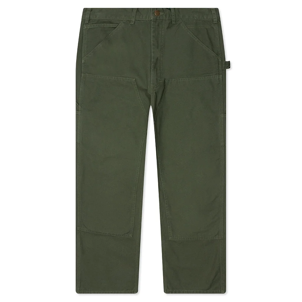COTTON CANVAS PAINTER PANT - MOSS GREEN - 1