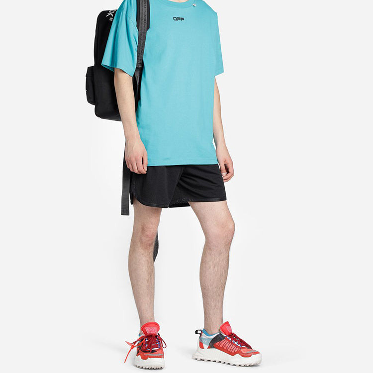 Off-White Wavy Line Mesh Shorts Black/Multicolor OMCI005R201010041001 - 5