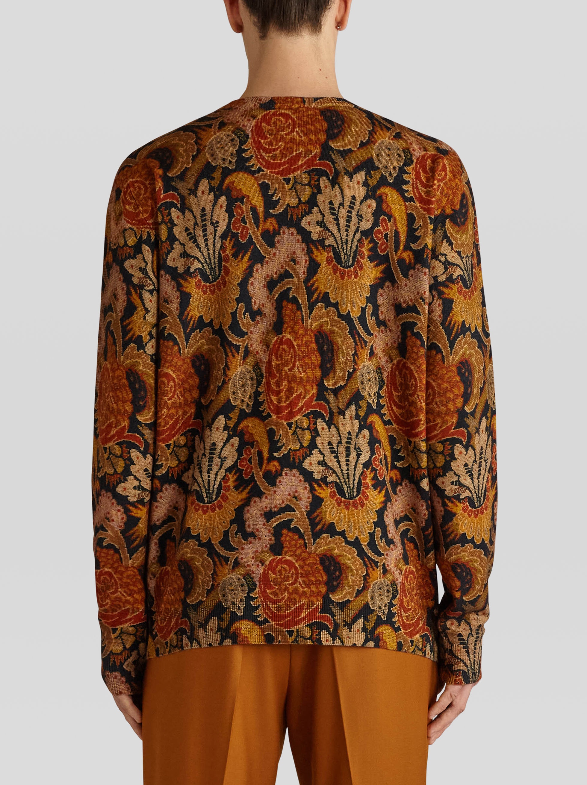 FLORAL MERINO WOOL JUMPER - 4